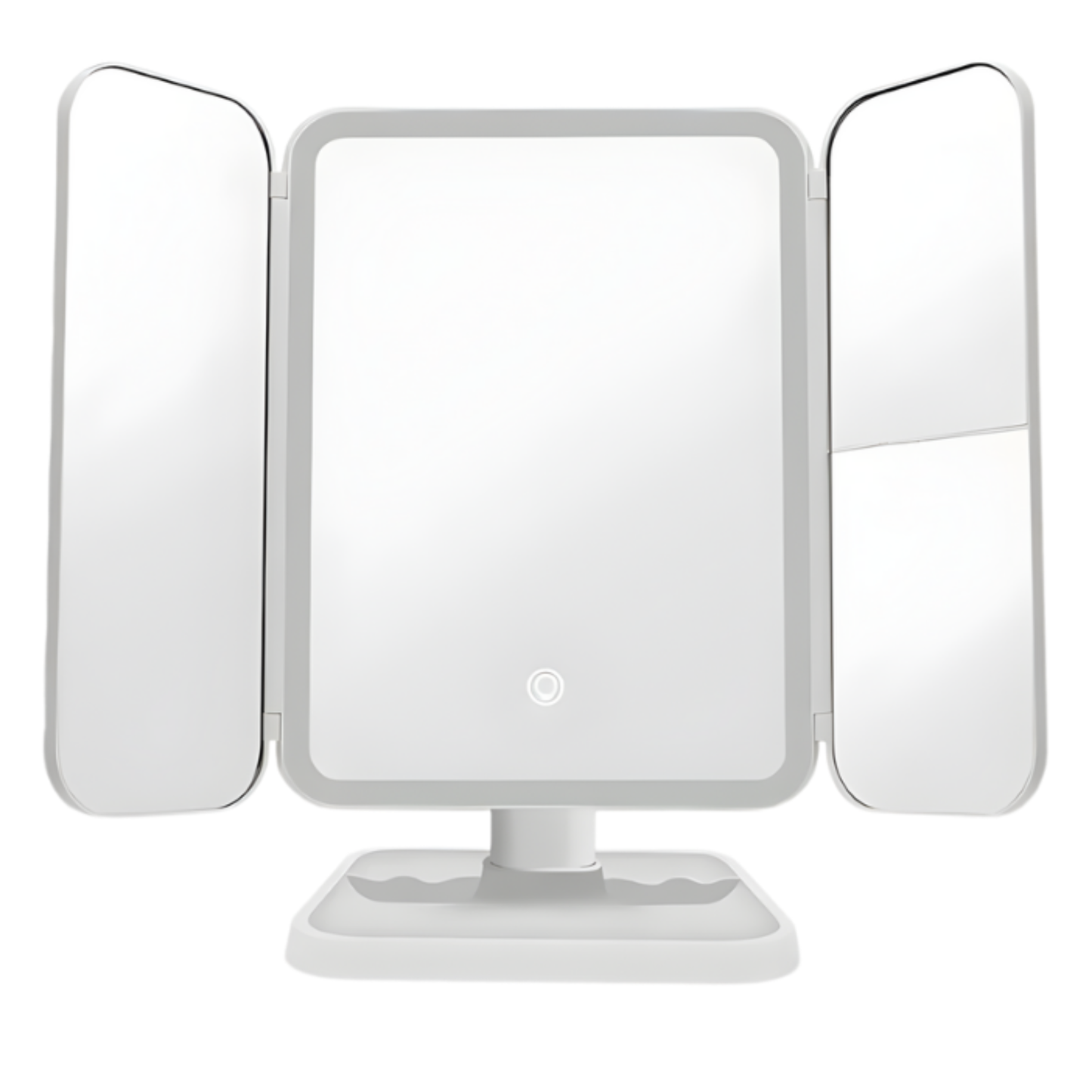 Espejo de maquillaje triple con luces led